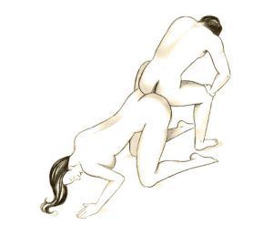 twisted doggy sex position